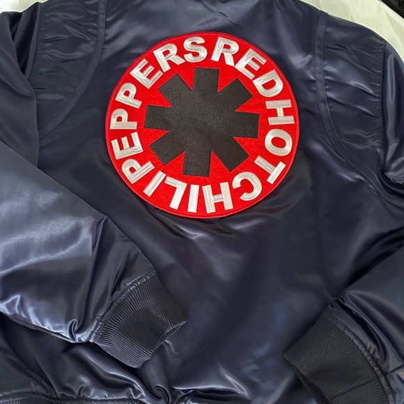 Red Hot Chili Peppers Satin Bomber Jacket - Picture 4 of 9
